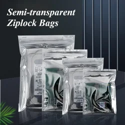 100pcs Semi-transparent Ziplock Bags Lure Baits CPP&PET Anti-static Packaging Fishing Supplies Electronics Hardwares Jewelries