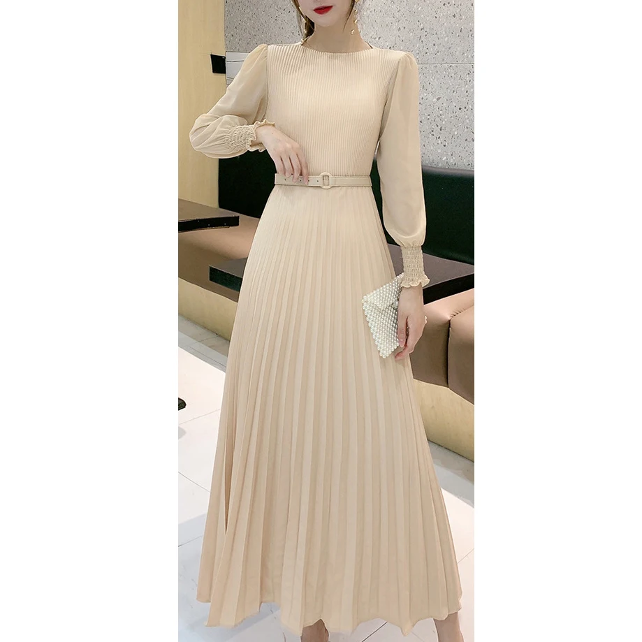 Women Solid Color Maxi Dress with Belt Female Streetwear Vintage Dress Tie Front Dress Y2k Casual  Beach Long Swing Robe