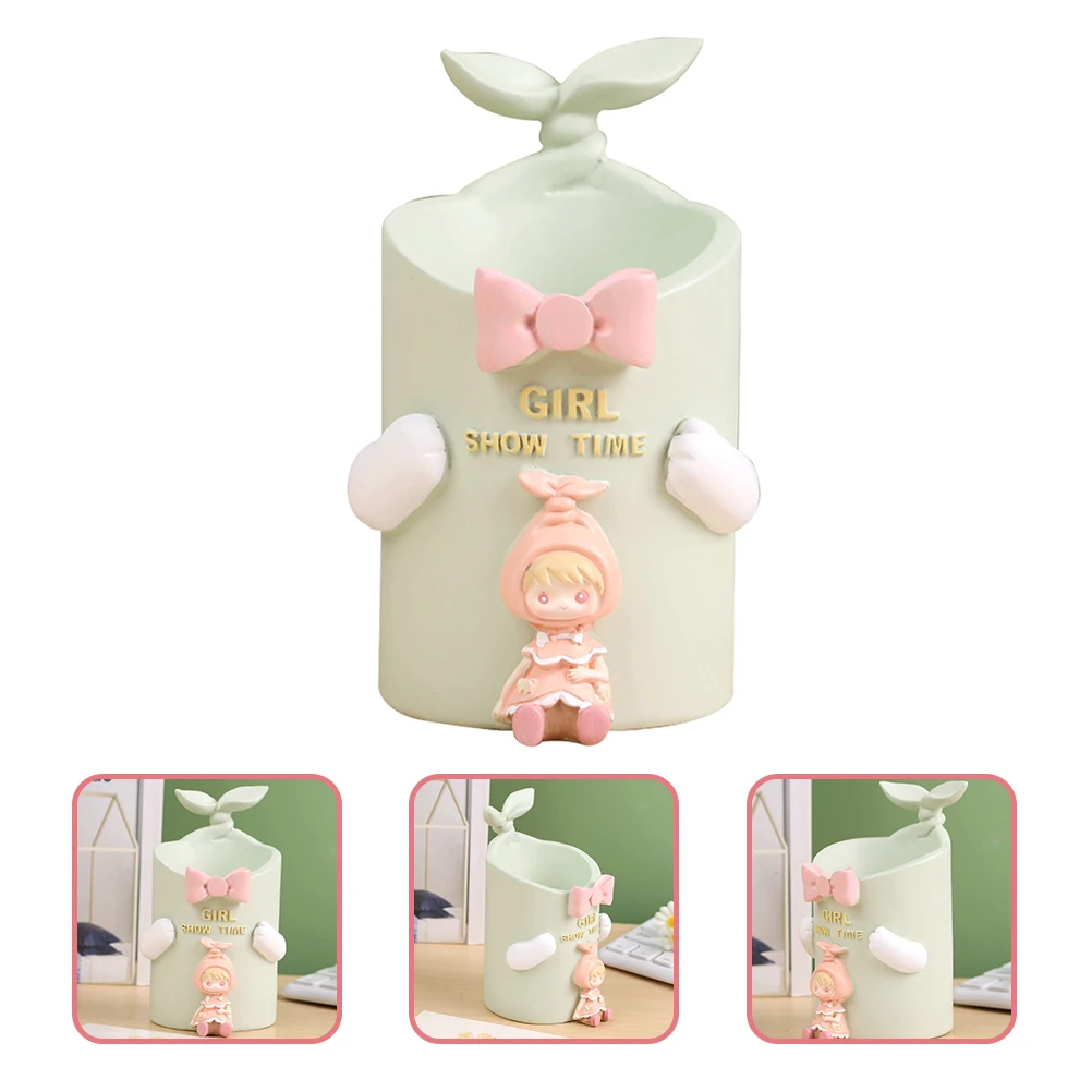 

Rabbit Stationery Holder Desk Pen Pencil Cup ganizer Storage Student Supplies Elegant Design Home Decor Style Makeup