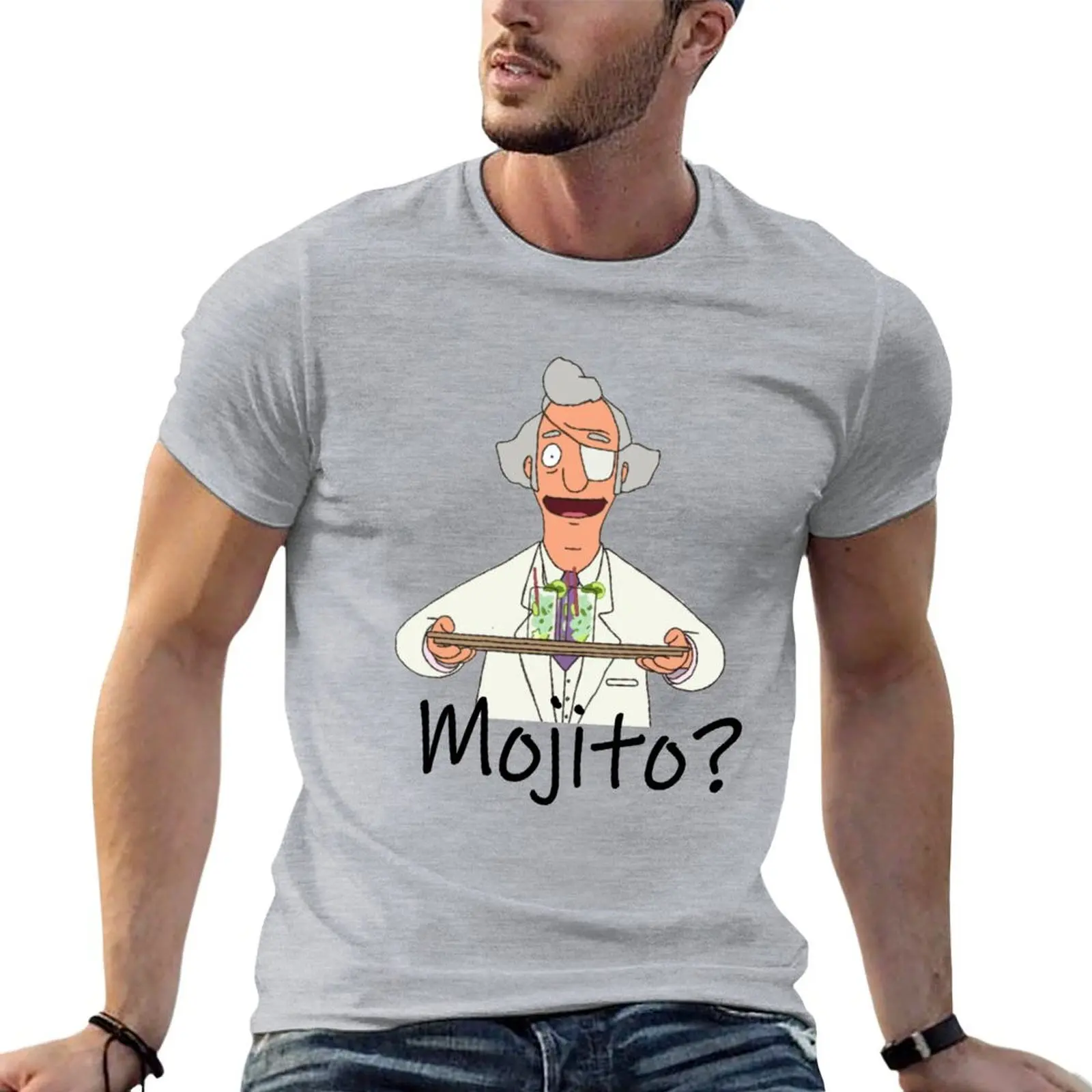 MR FISCHOEDER MOJITO T-shirt kawaii clothes Blouse for a boy mens graphic t-shirts hip hop