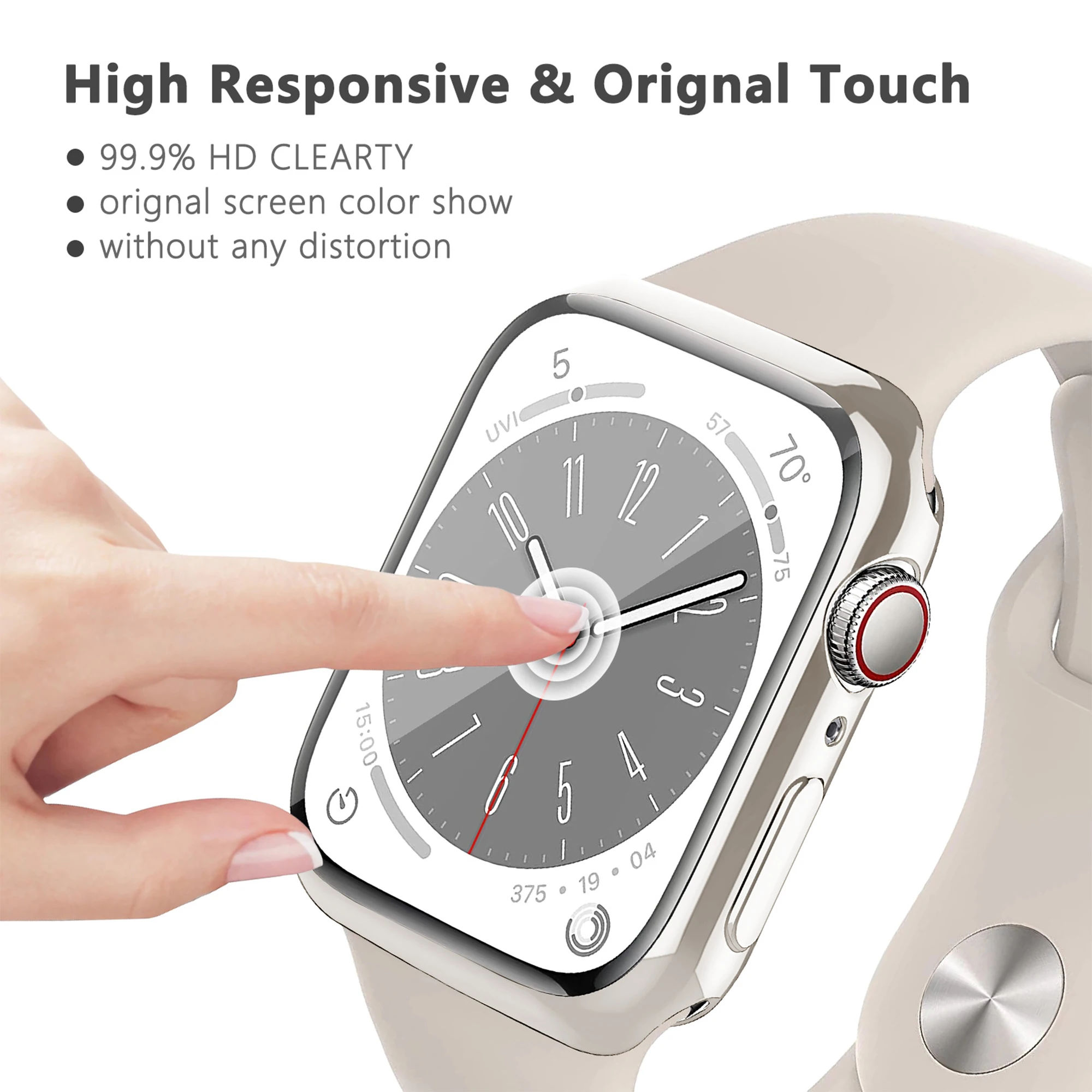 For Apple Watch 10 11 Case 46mm 42mm 45mm 41mm 44mm 40mm Screen Protector TPU bumper Cover iWatch Series 9 8 7 SE 6 5 Protective