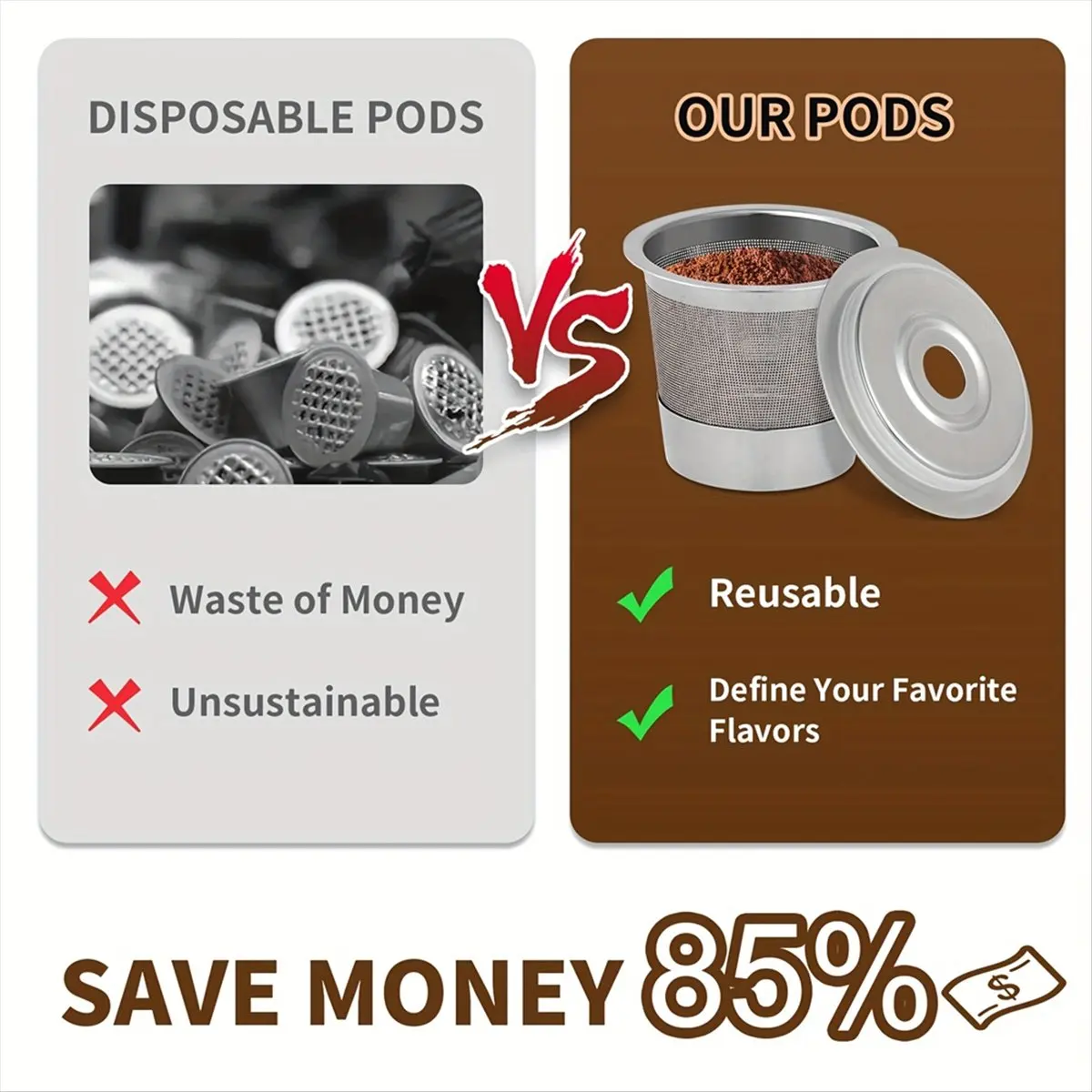 2 Pack Reusable K C… - image