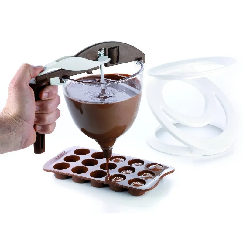 

pancake batter dispenser Adjustable Cream Batter Chocolate Liquid Dispenser Pastry Mold Cookie Cupcake Pancake Baking Tools