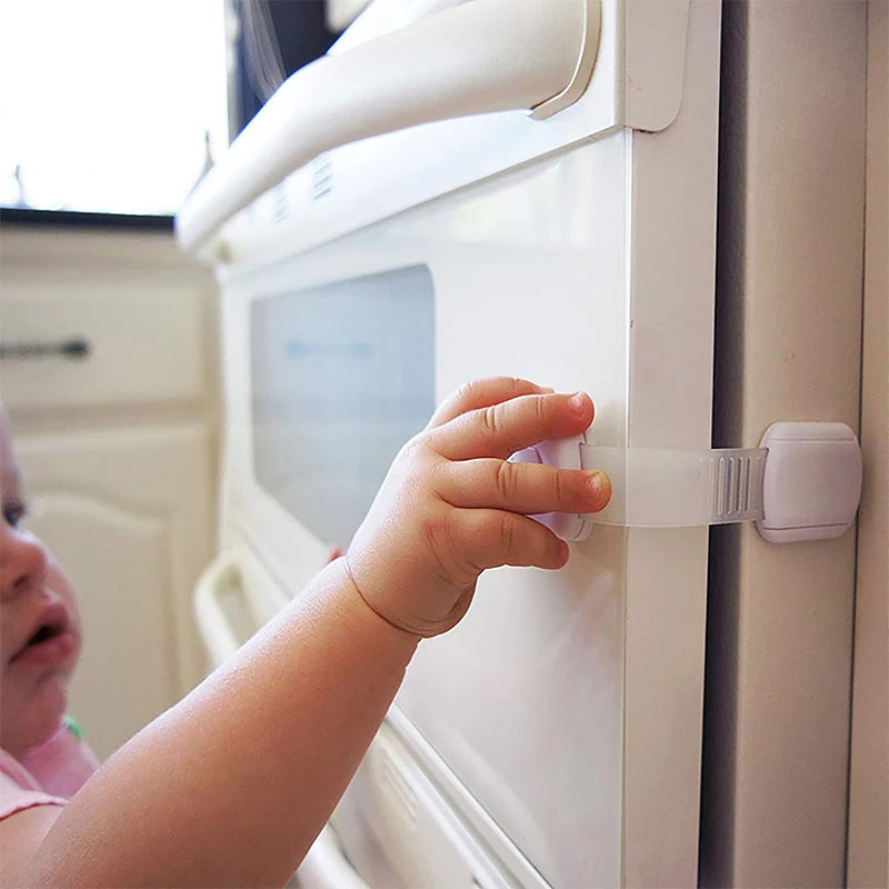 1pc Kinder sicherheits gurt sperrt Babys chlösser für Schränke und Schubladen, Toilette, Kühlschrank und mehr. Klebe pads. keine Installation