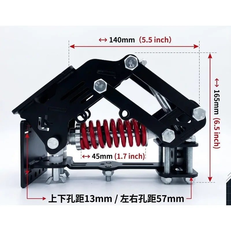 Trailer modification parts Shock absorber DIY independent shock absorber bridge Self-modification auxiliary wheel bracket