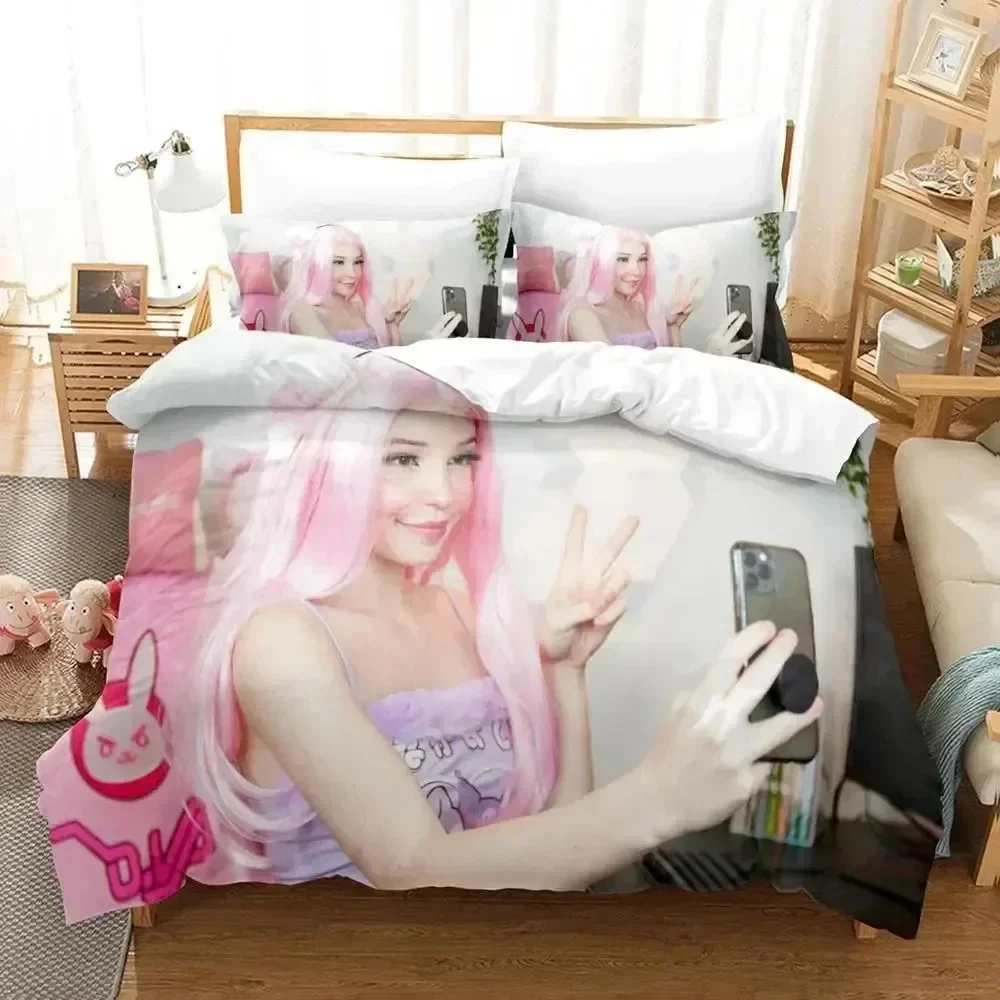 

Luxury New 3D Print Belle Delphine Comfortable Duvet Quilt Cover Pillowcase Bedding Set Children Bedroom Decoration Home Textile