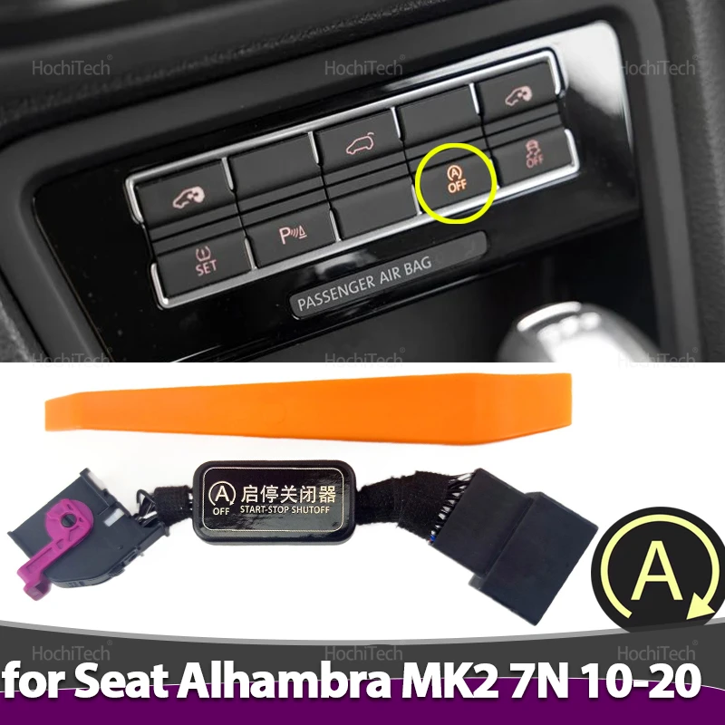 Sistema de arranque y parada del motor, eliminador de apagado, Sensor de Control, enchufe, canalizador de Cable para Seat Alhambra MK2 7N 2th 2010-2020