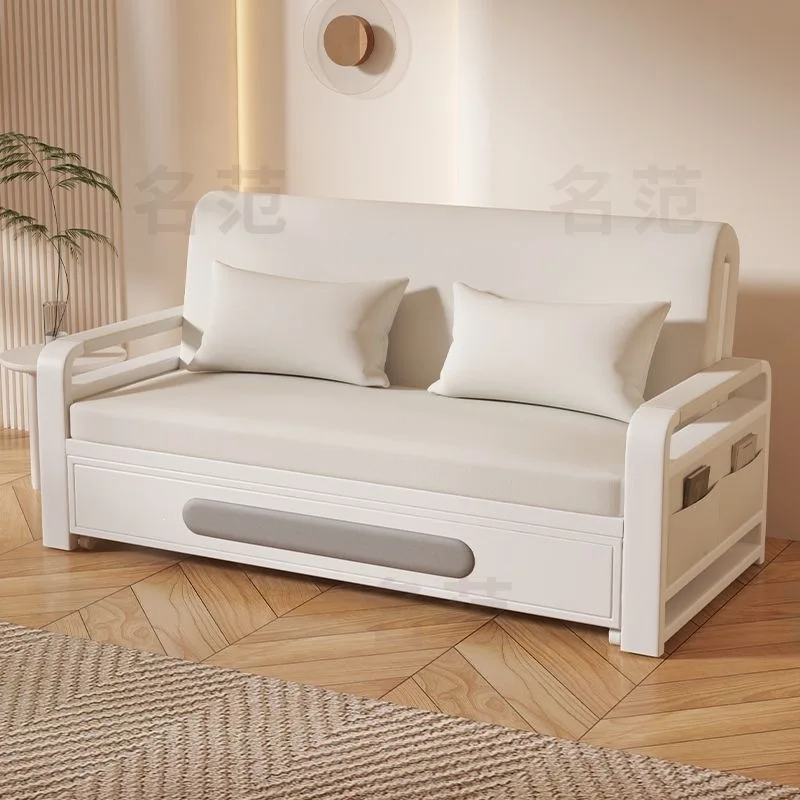 Single sofa bed folding dual-purpose living room folding bed small apartment balcony multi-functional telescopic bed