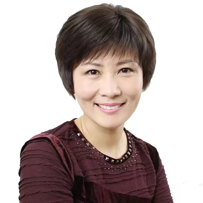 Short Straight Asian Wig Human Hair For Middle Aged And Elderly Women Realistic And Natural Wig Quickly Increase Hair Volume