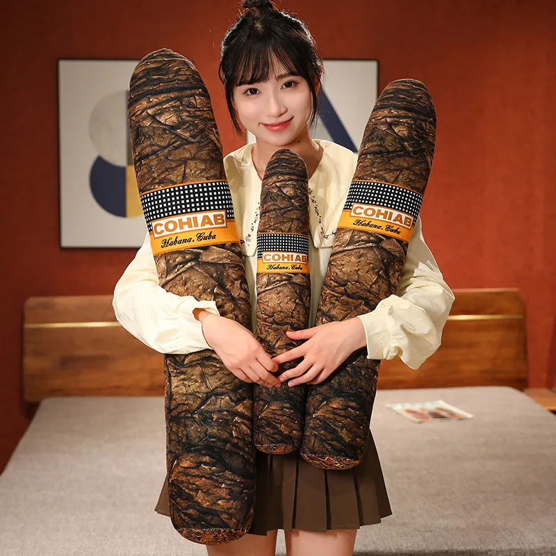 35-110cm realistico sigaro peluche cuscino farcito sigaretta peluche cuscino per dormire decorazioni per la casa regalo di compleanno fidanzato