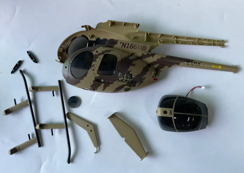 Original Parts List for C189 MD500 RC ERA Era Bird Helicopter Simulation Main Blade Motor Steering Gear Landing Gear Shell