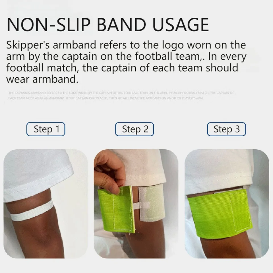 Loogdeel 1 قطعة للأطفال البالغين كرة القدم الكابتن شارة كرة القدم الذراع الفرقة زعيم الكابتن مجموعة قابل للتعديل التدريب الرياضة الذراع شارة #6