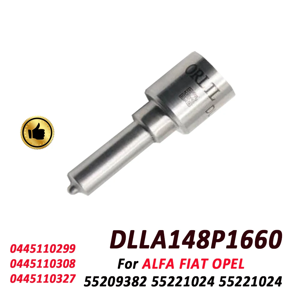 4PCS For Fiat 0445110299 0445110308 DLLA148P1660 Atomizer DLLA 148P 1660 OEM 0433172019 Diesel Injector Nozzle Common Rail