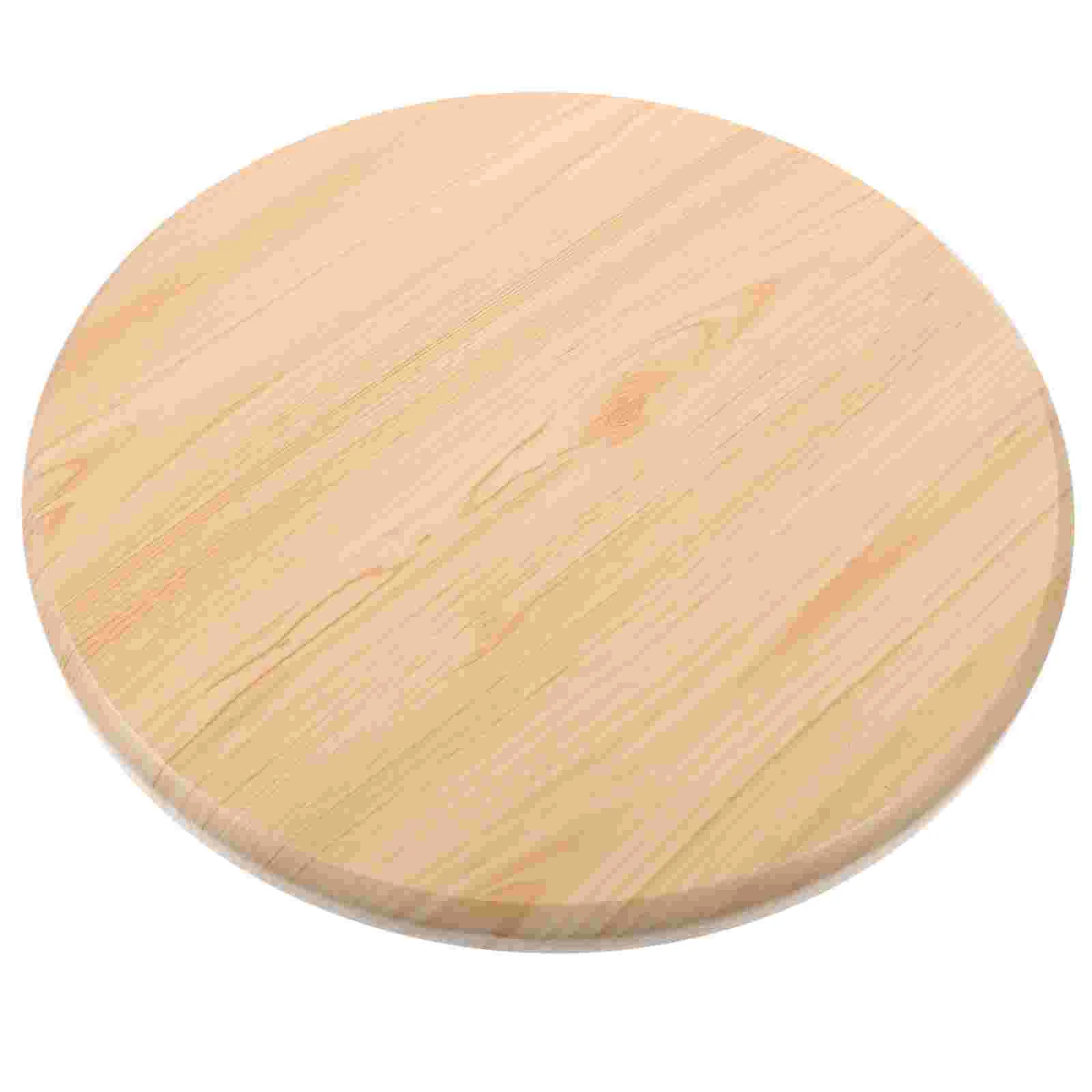 Wooden Round Stool Seat Dining Table Bar Chair Top Seats Chair Surface Cover Furniture Replacement Part