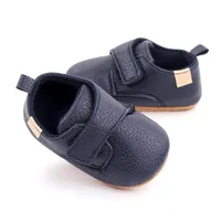 Newborn Baby Shoes Baby Boy Girl Shoes Classic Leather Rubber Sole Anti-slip Toddler First Walkers Infant Girl Shoes Moccasins 3