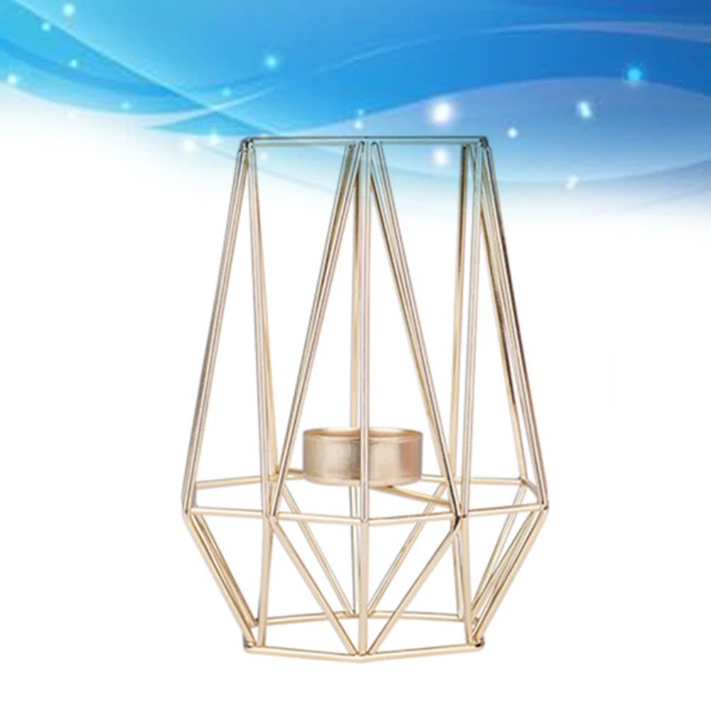 

Exquisite Holder Metal Household Hollow Pattern Home Lanterns Candlestick