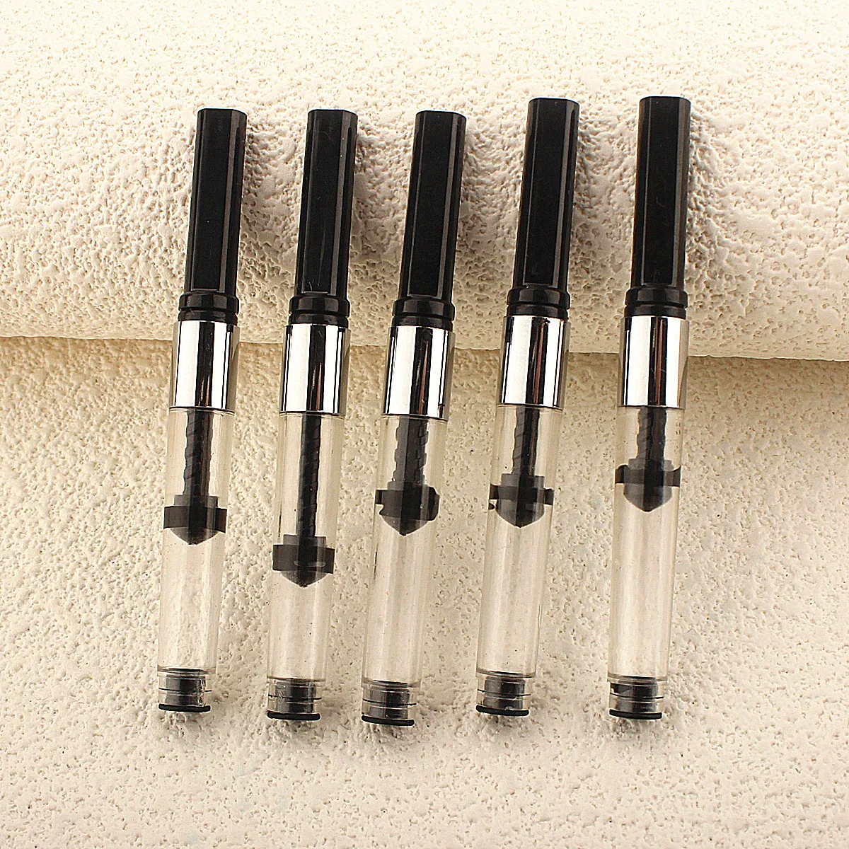 5pcs Ink Converters for Fountain Pen Rocker Blotter Push/Screw Type 2.6mm Caliber Ink Absorption School Office Supplies