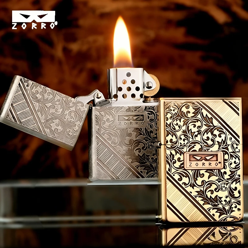 

Новая ветрозащитная керосиновая зажигалка ZORRO Global Limited Edition Tangcao, персонализированный элитный подарок для мужчин на праздники.