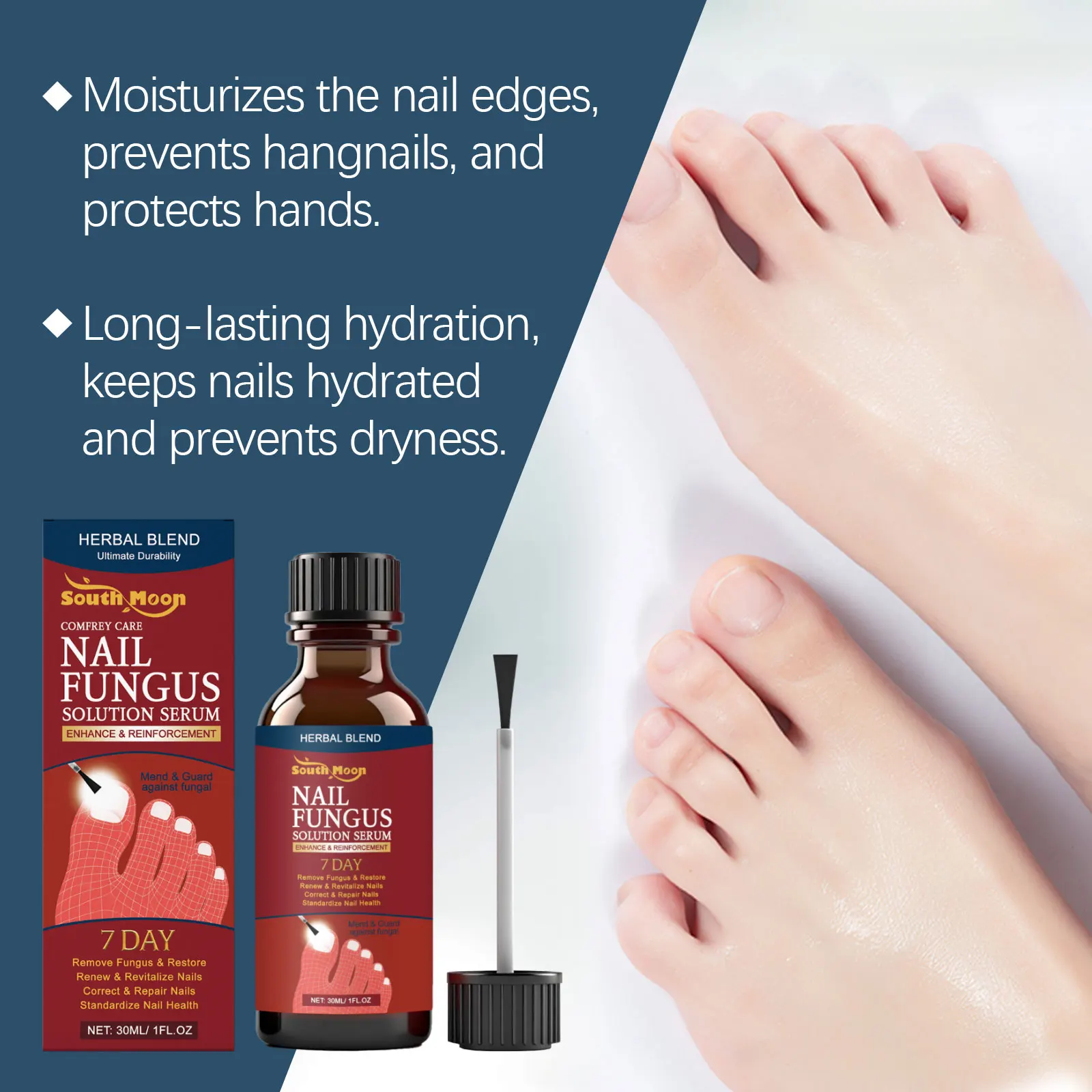 Stärkendes Nagelpflegeserum, nährt effektiv Pilz, stärkt spröde Nägel, spendet die Nageloberfläche