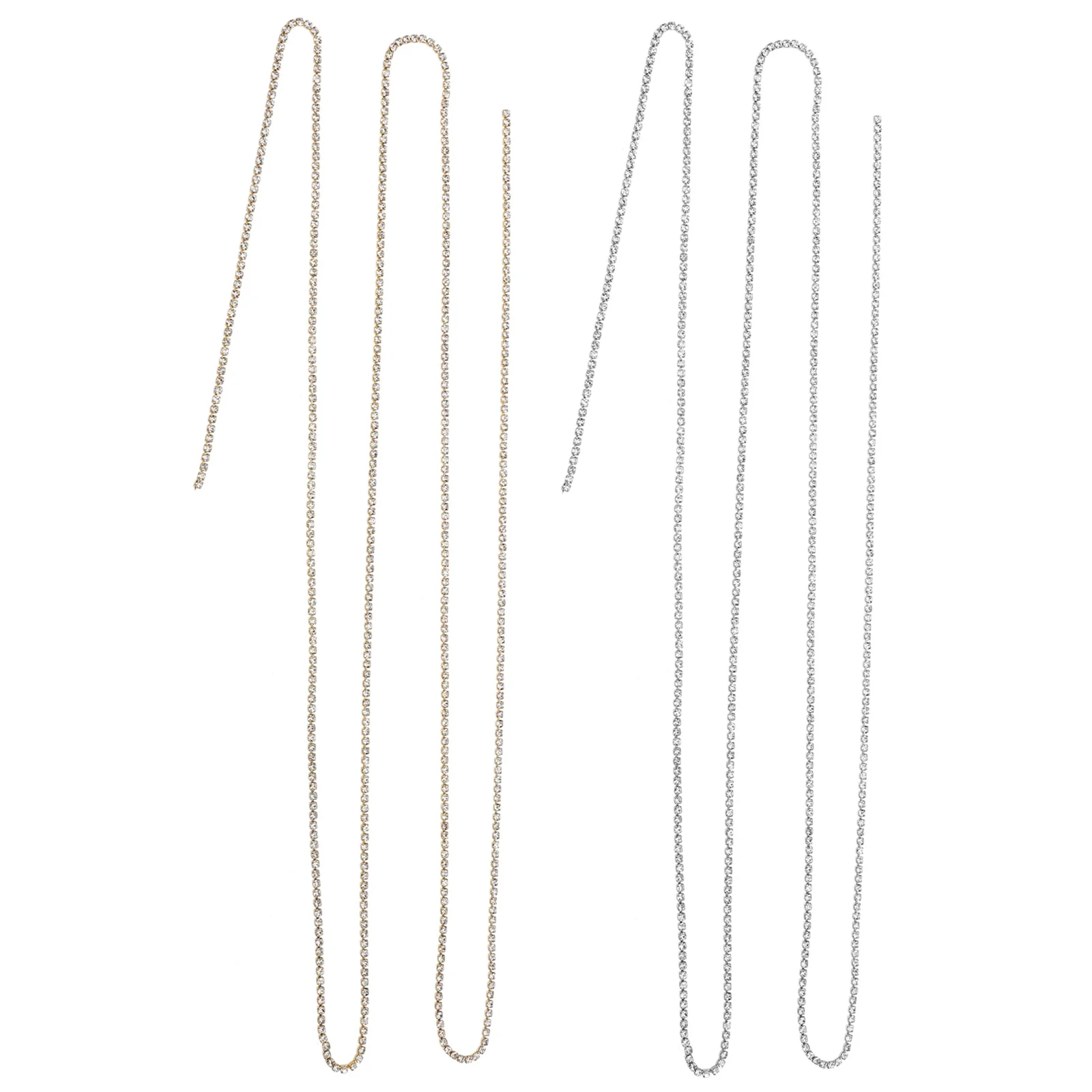 2 قطعة سلسلة الراين المياه الفن اكسسوارات لامعة مسمار السحر ل عمليات تجميل الأظافر Diy بها بنفسك الديكور مسمار سلسلة مجوهرات ترصيع الزخرفية