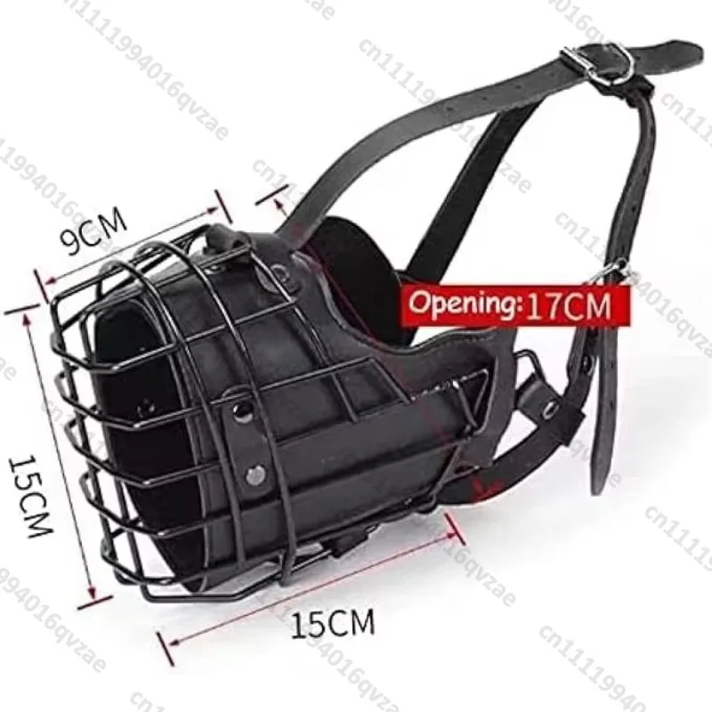 Heavy Duty Dog Muzzle Cage Adjustable Anti-bite Anti-collision Breathable Safety Mask Suitable for Large and Medium Dog Training