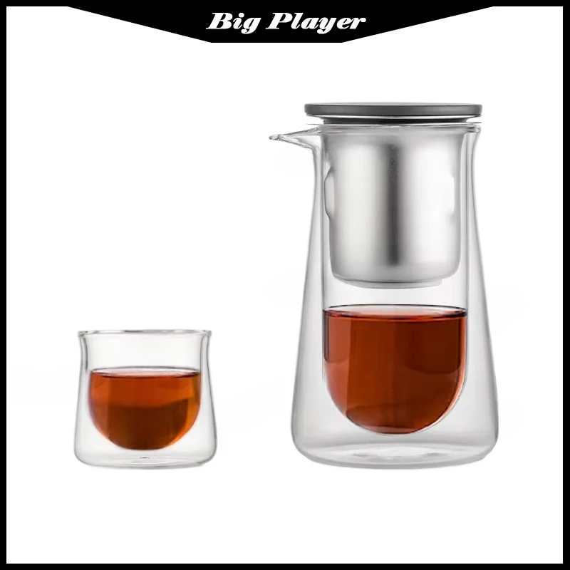 

Tea Brewing Pot, Coffee Brewing Pot, Magnetic Elegant Cup Glass Bubble