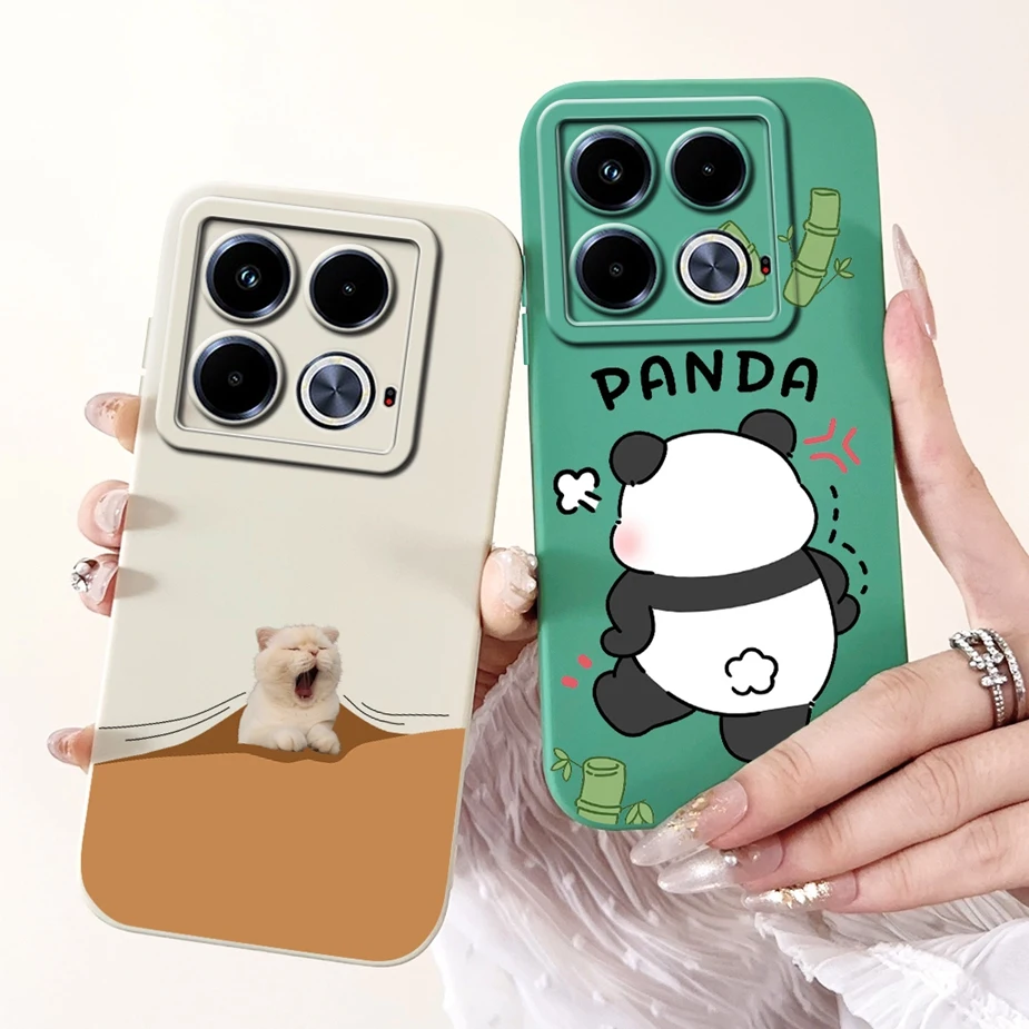 For Infinix Note 40 Pro Case X6851 Funny Cartoon Cover Full Camera Protection Shell For Infinix Note 40 Pro Plus Note40 Pro Bags