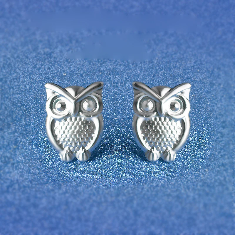 2021 kobiety Brincos kolczyki ślubne Pendientes 925 srebrna igła biżuteria sowa kolczyki Ed63 Boucle D'oreille Femme Aros — zdjęcie 5