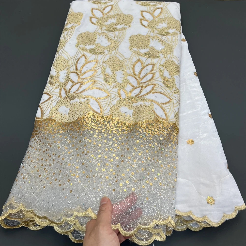 

French Tulle Beads Lace Fabric African Lace Fabric 2024 High Quality Nigerian Embroidery 3D Lace Fabric For Wedding Material