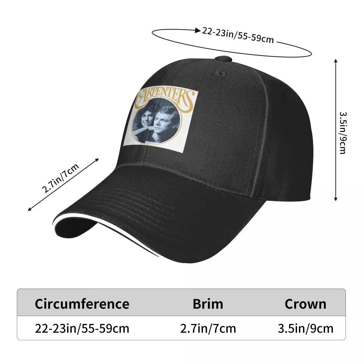 The Carpenters Baseball Cap Beach Outing Hood Vintage Brand Man cap Men's Hats Women's