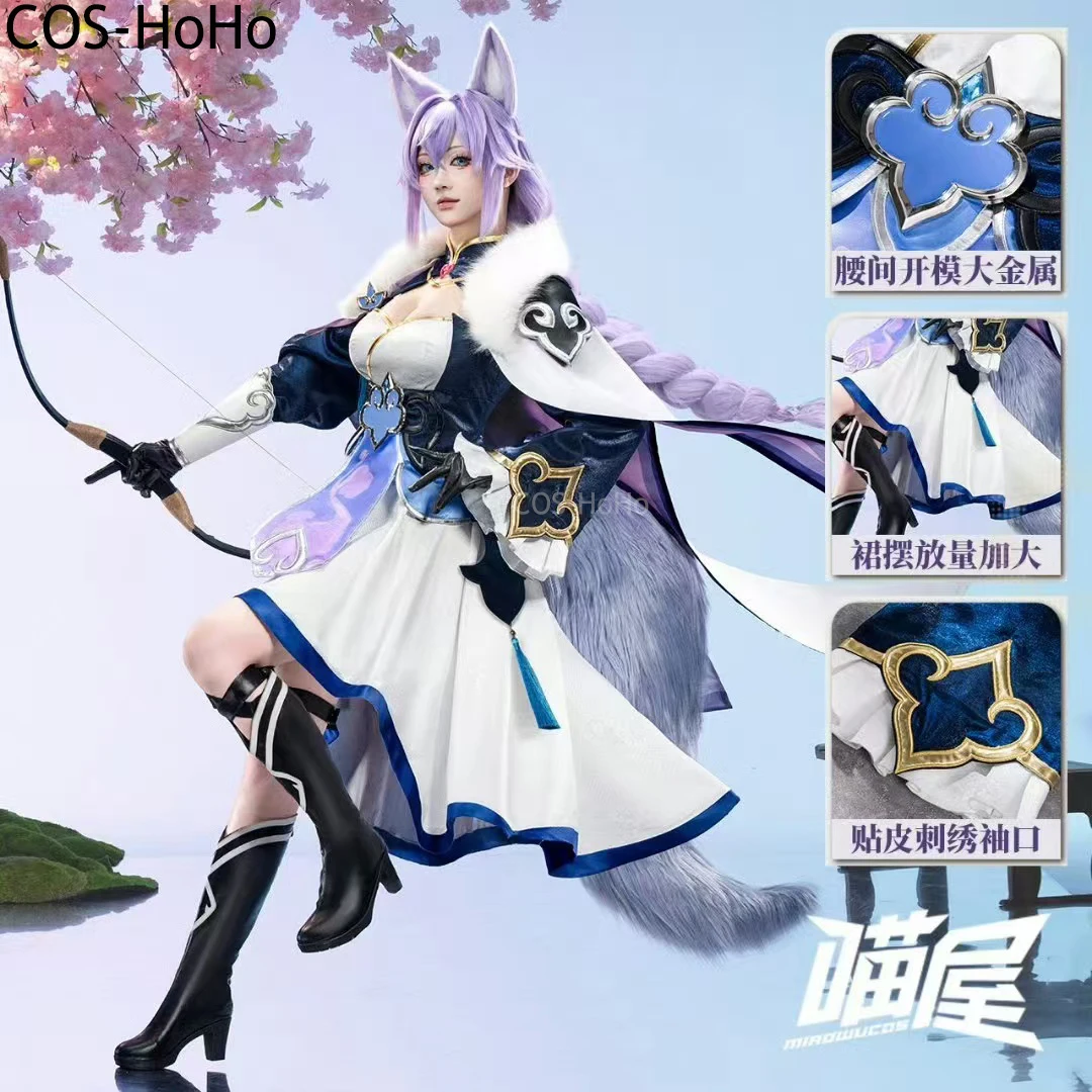 

COS-HoHo Honkai: Star Rail Baiheng Game Suit Gorgeous Dress Uniform Cosplay Costume Halloween Party Role Play Outfit Women