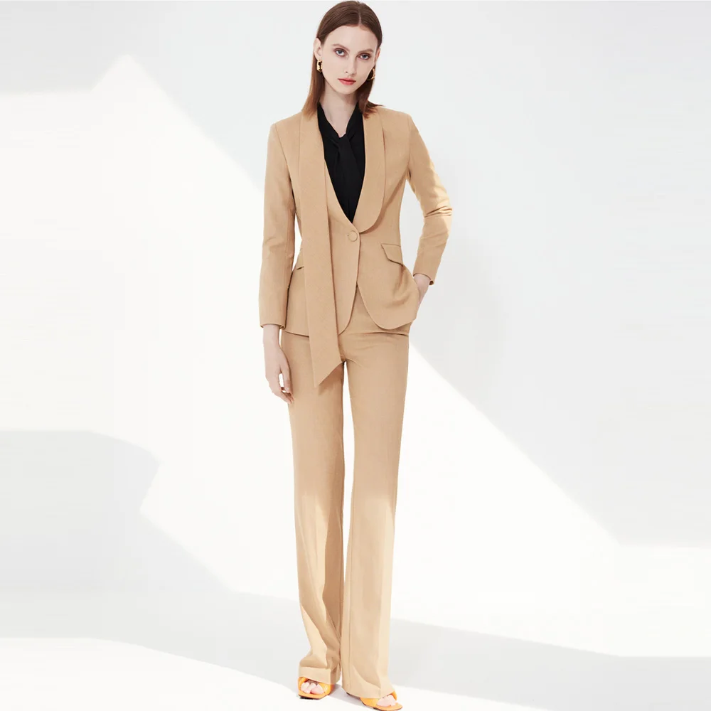 High End Professional Dress Temperament Goddess Suit Autumn Winter New President Suit Fashion Business Suit