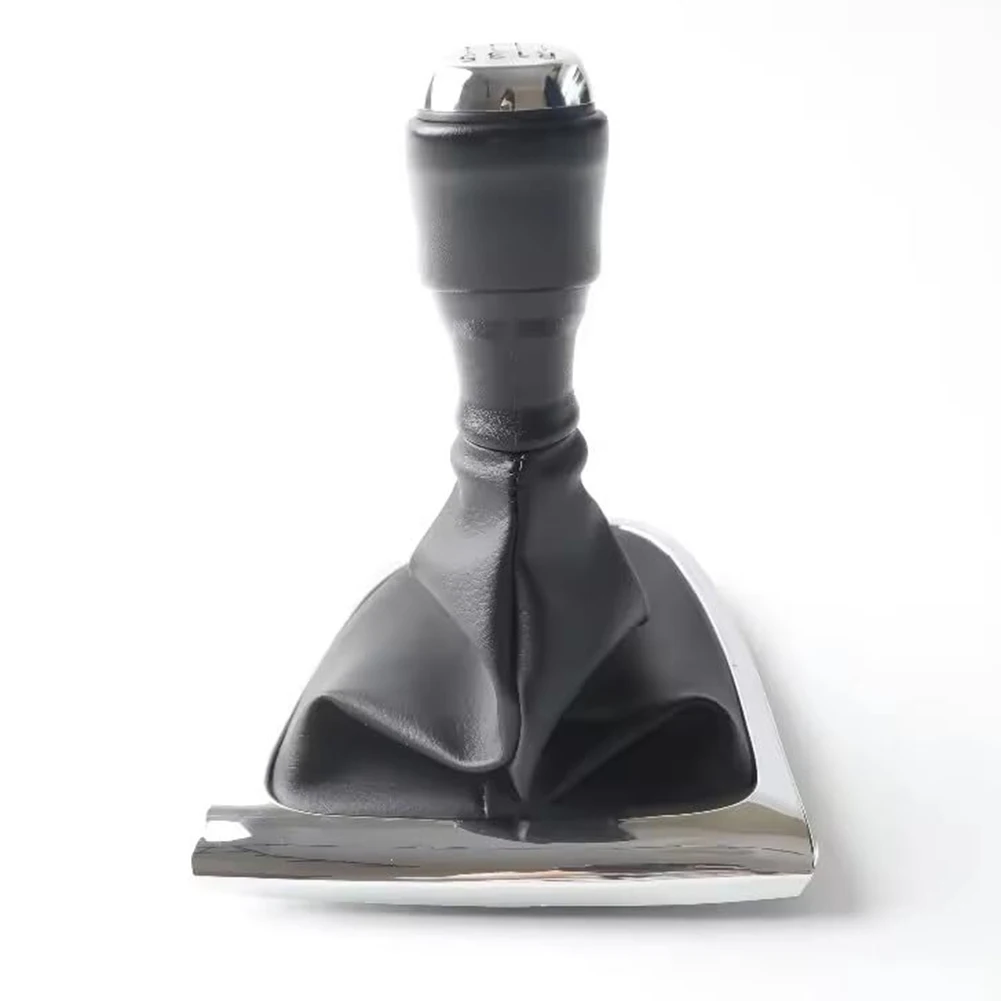 ABS Leather Shift Knob Manual Gear Shift Cover Easy Installation Left-hand Drive Only For Manual Transmission BLACK