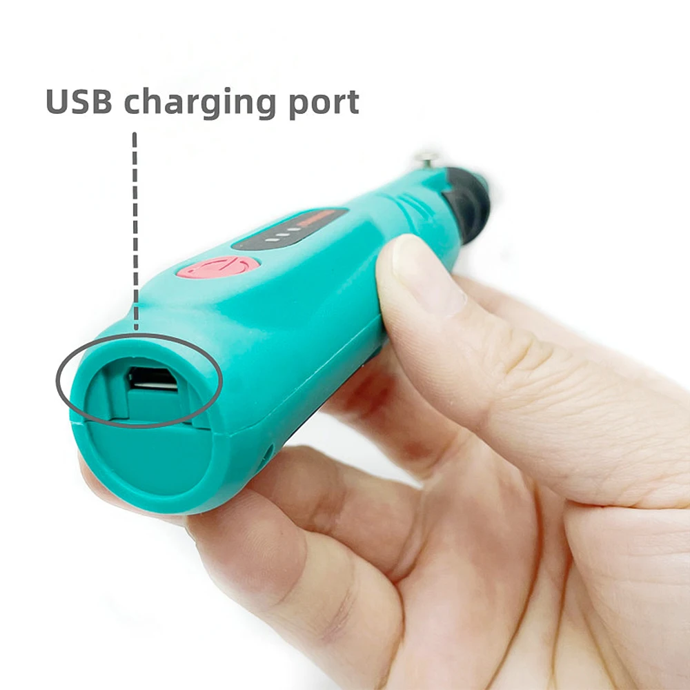 Broca elétrica recarregável USB 3 velocidades ajustável caneta de gravura de moagem elétrica faça você mesmo ferramenta de gravação de polimento de