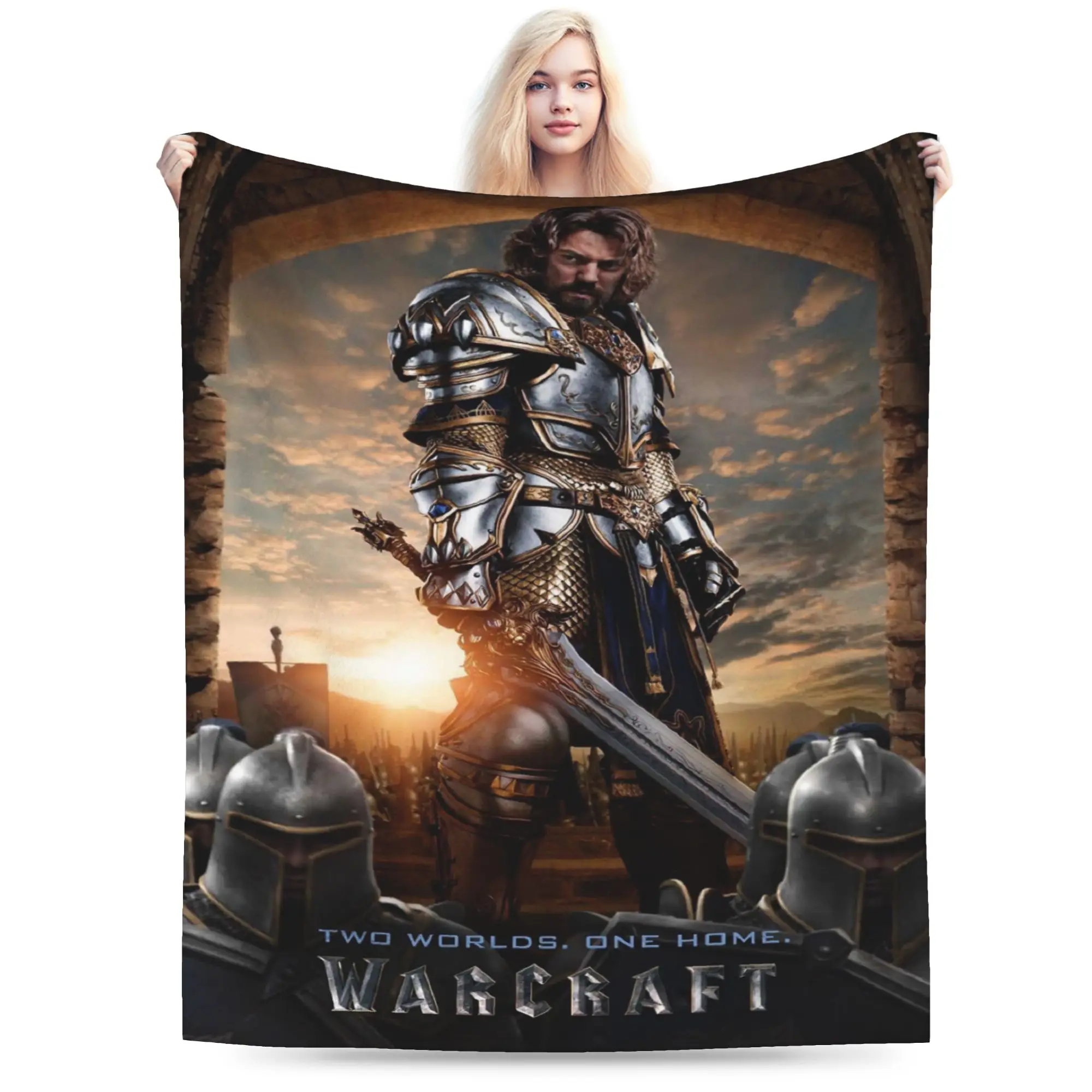 World of Warcrafts game Stuff Blankets Lightweight Thin Fleece  Throw Blankets Relax Rug Piece