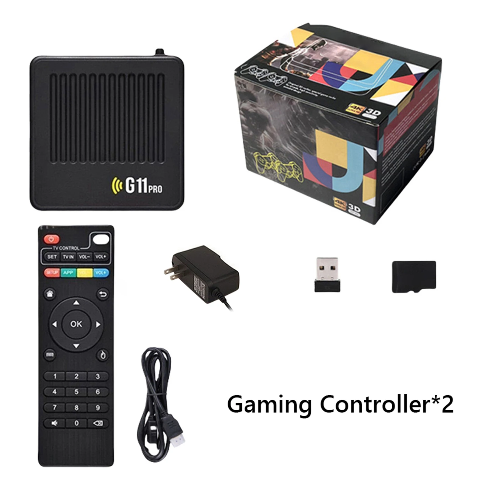 Multiplayer Arcade Console with Wireless Dual Controllers Emulator Console Plug and Play 4K HDMI-Compatible Output US Standard - Image 6