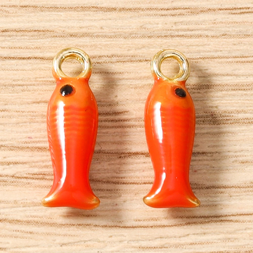 Tusember 5 Stück niedliche bunte Seestern-Muschel-Fisch-Anhänger für die Schmuckherstellung, Ohrringe, Halsketten, Armbänder, DIY-Bastelarbeiten – Detail 23