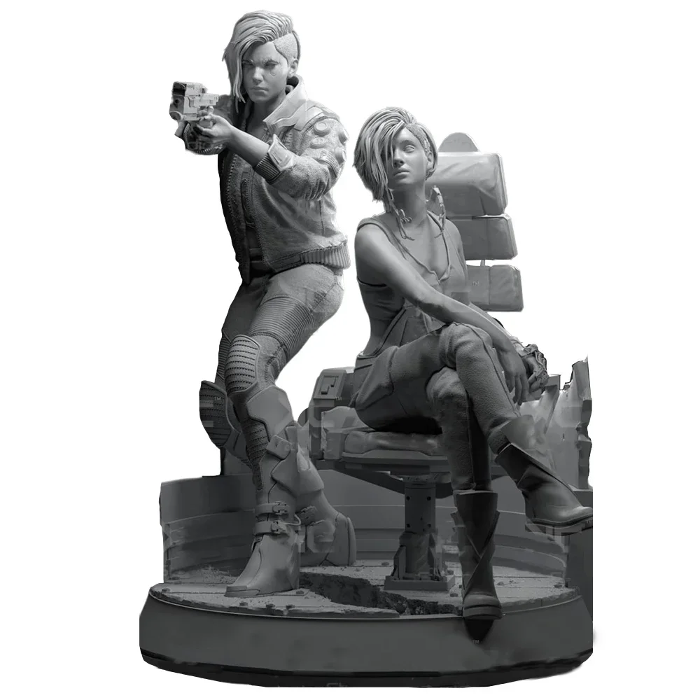 Judy and Bridget Figure 1:18 Miniature Figure Resin Model Kit Unpainted Plastic Model Kit A564