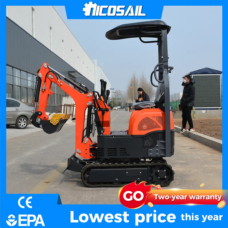 

Mini Home Garden Excavator OKW08 Durable KOOP Engine for Long-Term Yard Use