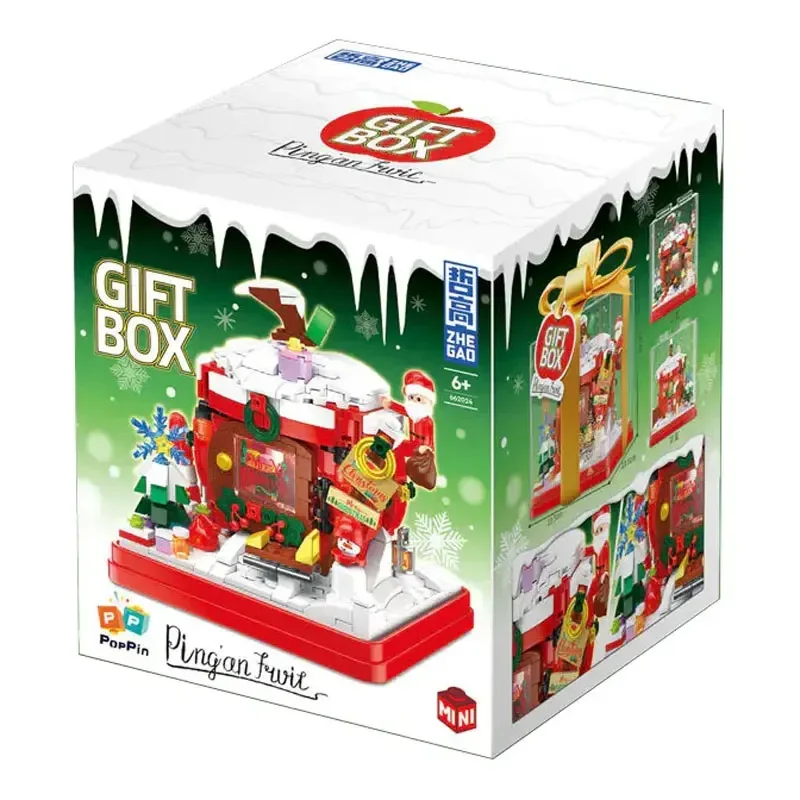 Christmas Santa Apple House Building Blocks DIY Toy Halloween/Thanksgiving Day/Christmas Children Kid Gift