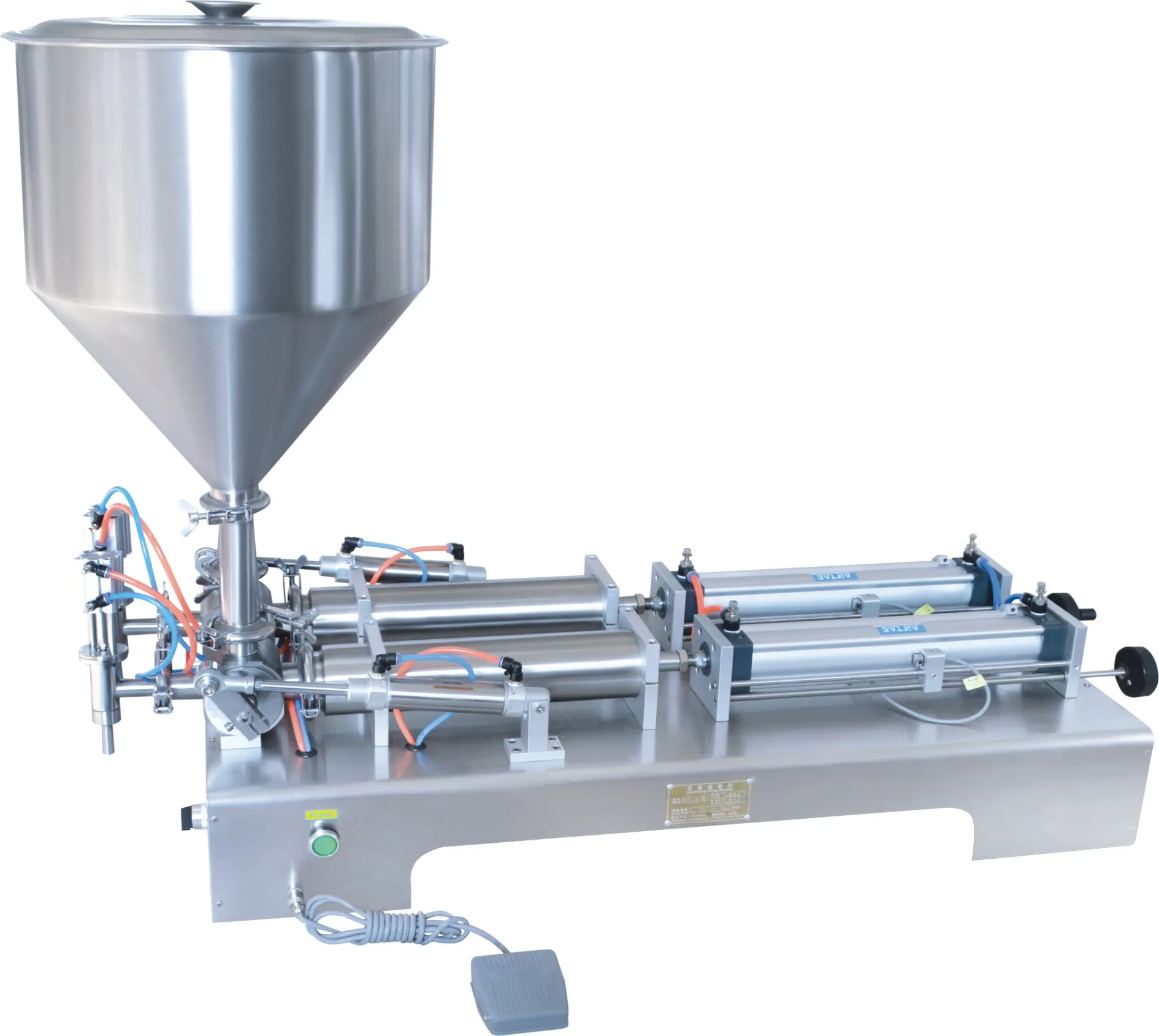 Customized G2GW in-line bottlless and fillless model with split nozzle with bracket and mixing tank