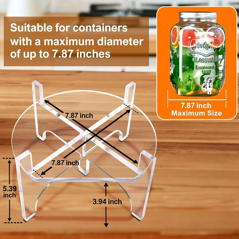 Clear Acrylic Tray Display Stand Kitchen Decor Wine Kettle Dish Holder Vanity Counter Sink Tavern Container Support Stand