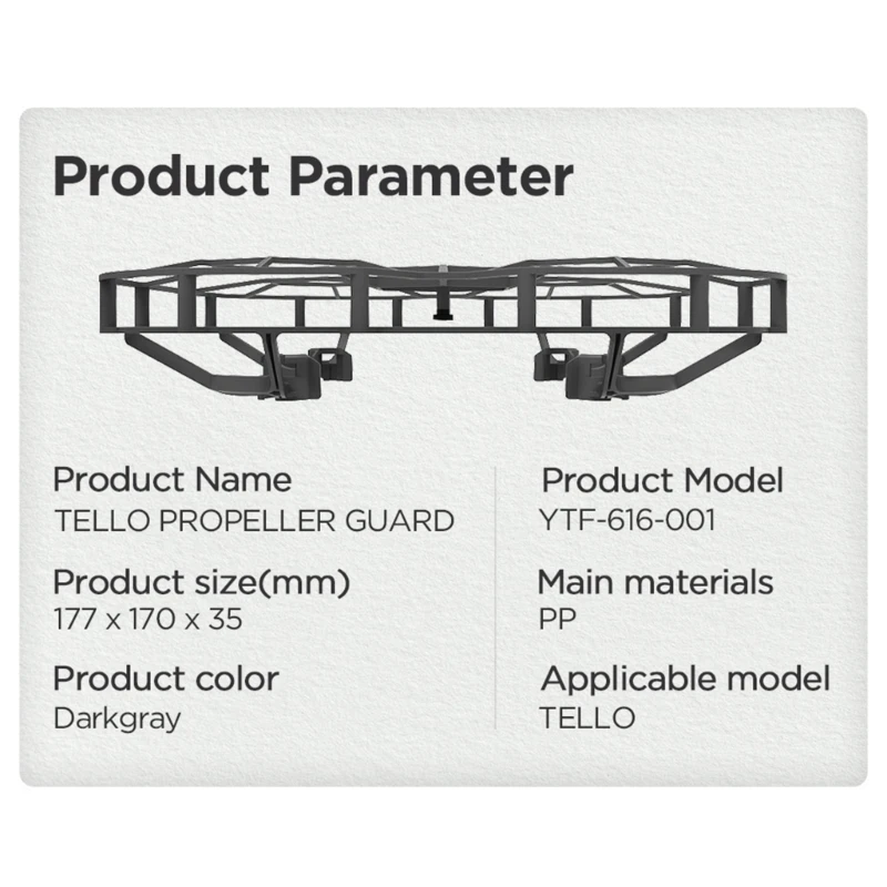 R91A Propeller Guard for Tello Protector Fully Enclosed Protective Cage For Tello Accessories Lightweight