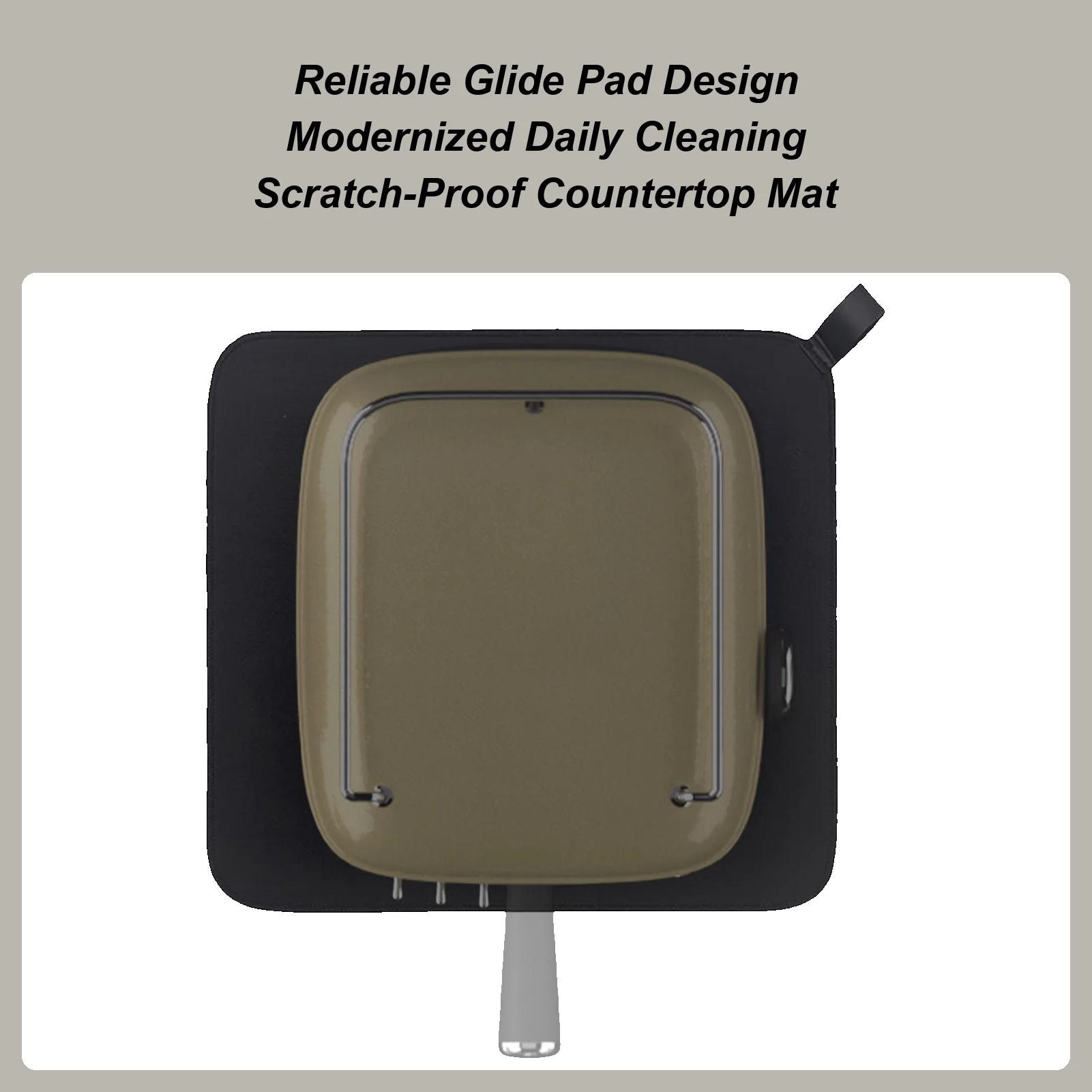 Counter Slider For Coffee Maker Anti-Slip Sliding Pad For Kitchen Countertop Rubber Protector For Renters Hotel Dorm Home