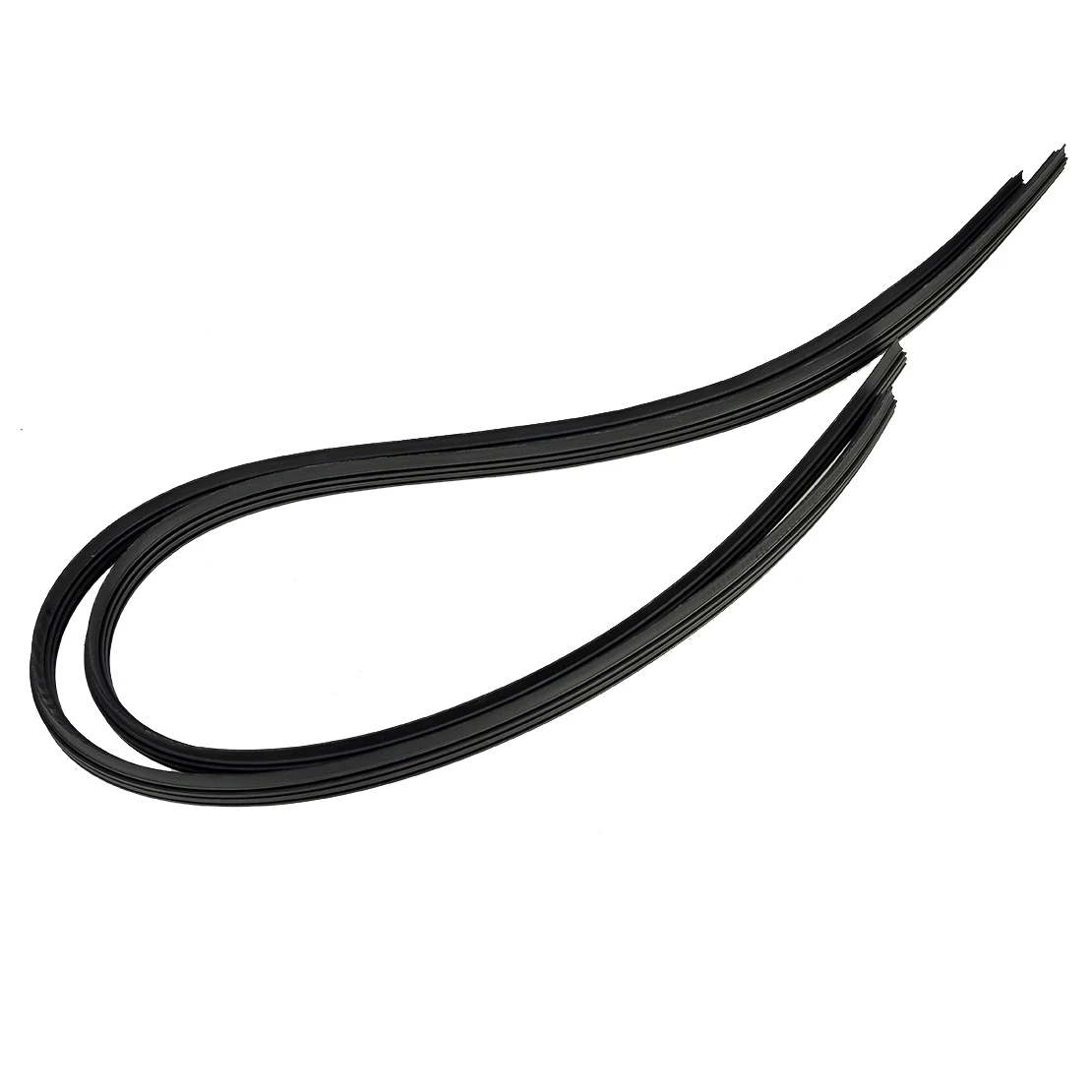 2Pcs 28'' 6mm Universal Front Rear Rubber Frameless Windshield Wiper Blade Refill Strip for Bus Van Lorry Truck Car Black