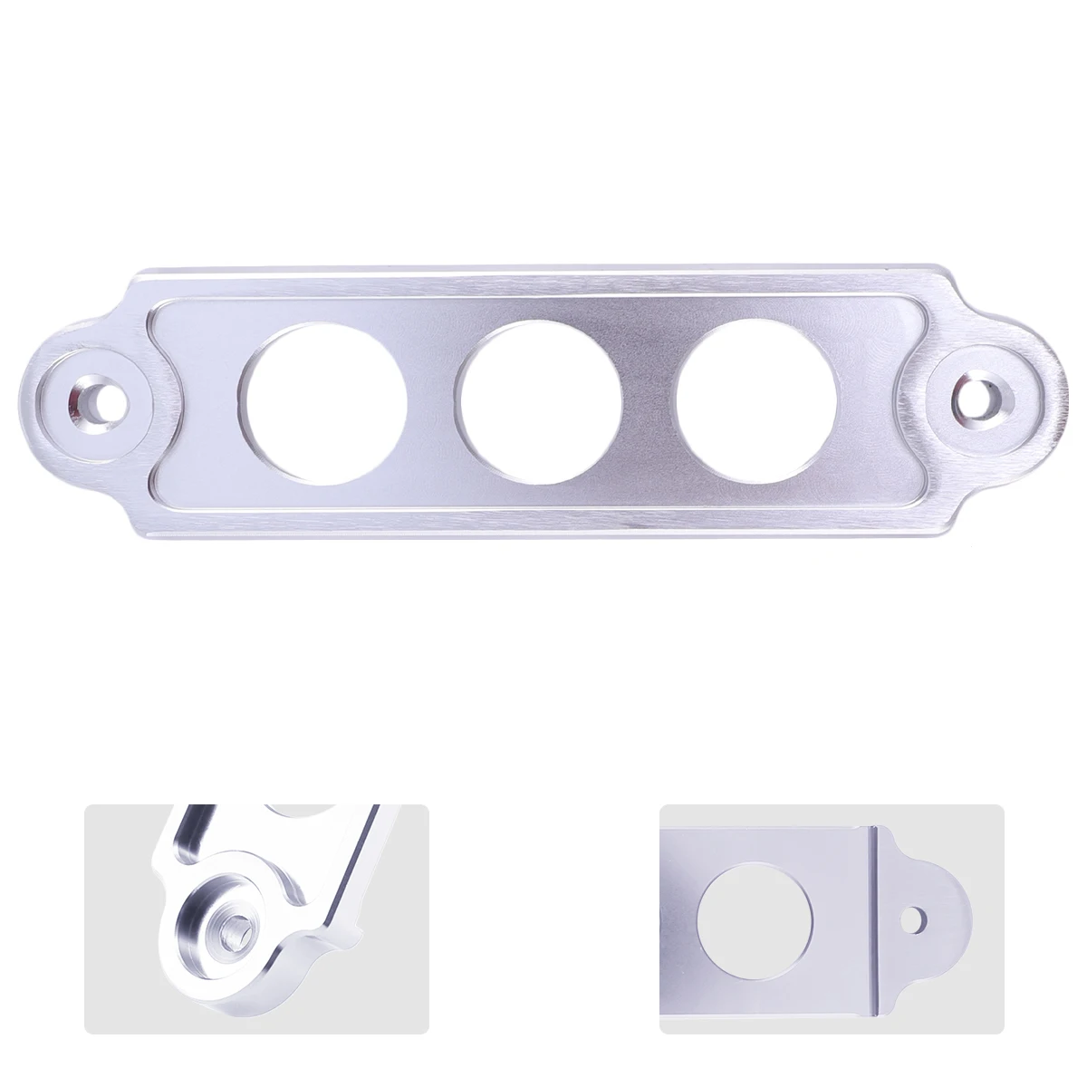 

1pc Aluminum Alloy Fixing Bracket Holder Modified Tie Car Racing Rack Durable Tie Down For Truck Car Silver