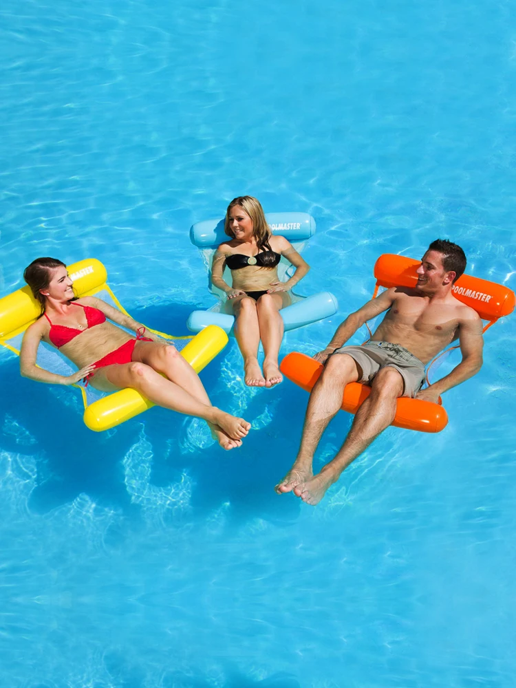 Water inflatable hammock sofa floating floating bed foldable summer backrest deck chair pool  chair swimming