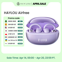 HAYLOU AirFree Ear Clip Earphones Bluetooth 5.4 Wireless Earbuds Dual-mic AI Noise Reduction Sports Headphones Smart LED Display
