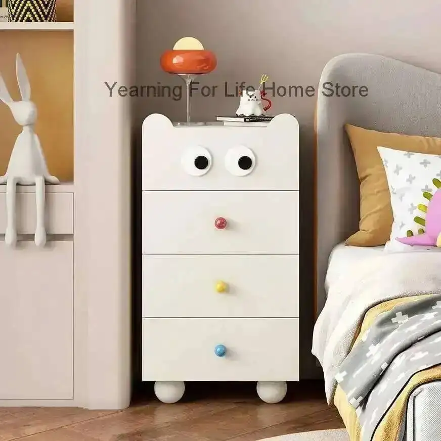 

Oxeye 5 Drawers Dresser for Bedroom, Cartoon Tall Dresser with Modern Storage, Farmhouse Wood Dresser for Bedroom, Living Room