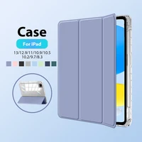 Funda para iPad Air 13 11 5 4 M3 M2 2024 Pro 13 M4 2025 Funda 11th A16 10 9 9th 10th Generación Mini 6 7 Funda protectora acrílica